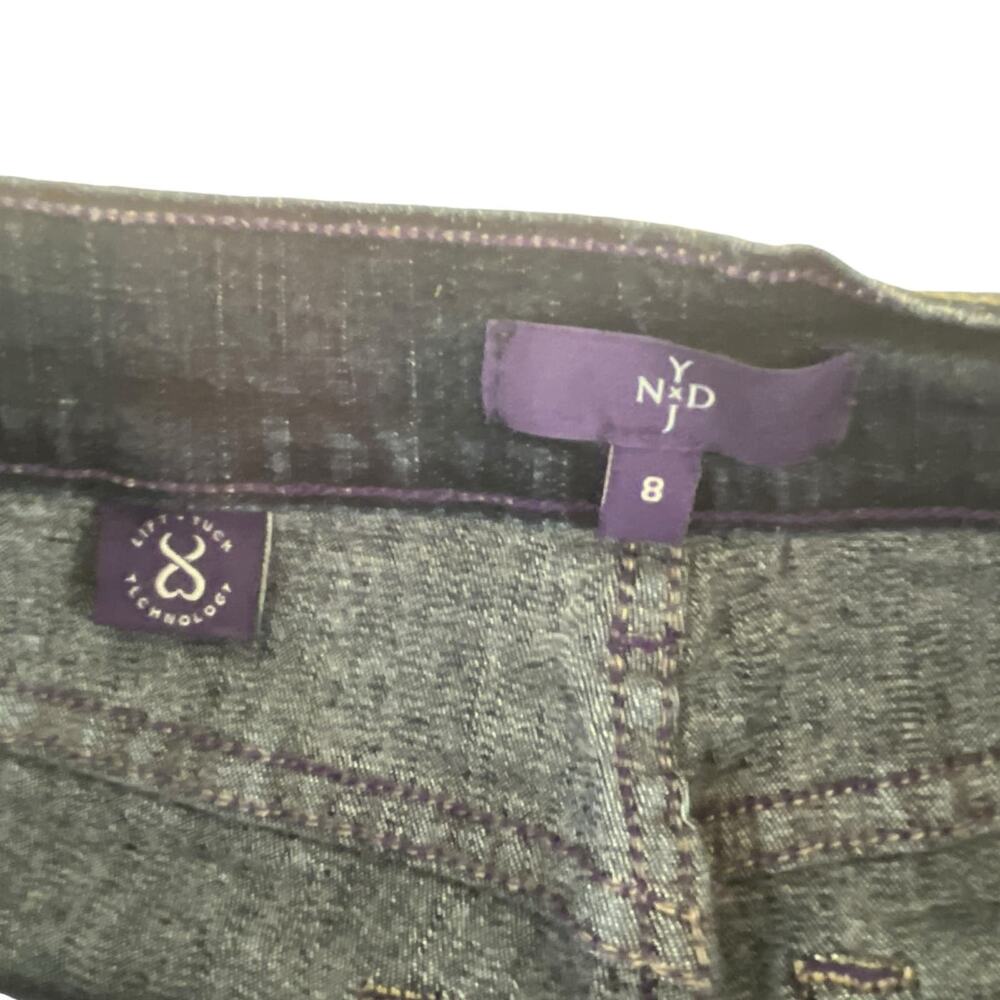 NYDJ Straight Leg Slimming Jeans Women's Size 8 Lift Tuck Technology Dark Blue - Picture 4 of 12